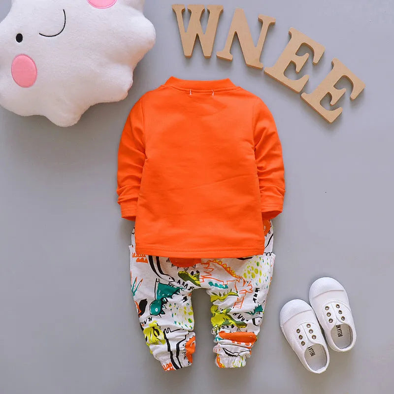 Spring Autumn Baby Boys Clothes Children Sport Jacket T-Shirt Pants 3Pcs/Sets Toddler Fashion Kids Tracksuits