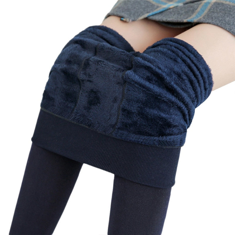 Warm Leggings for Winter High Waist Stretchy Leggings