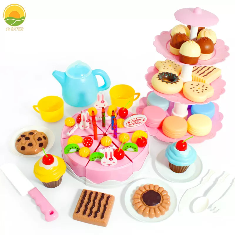 Toy Birthday Cake Sweets Tea Play Sets