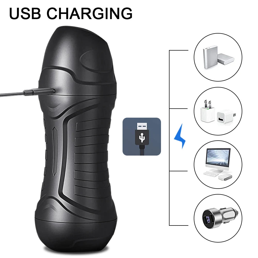 Automatic Male Sucking Mastubator Vibration Blowjob Machine Masturbation Cup Sex Toy Adult Goods for Men Masturbate Supplies