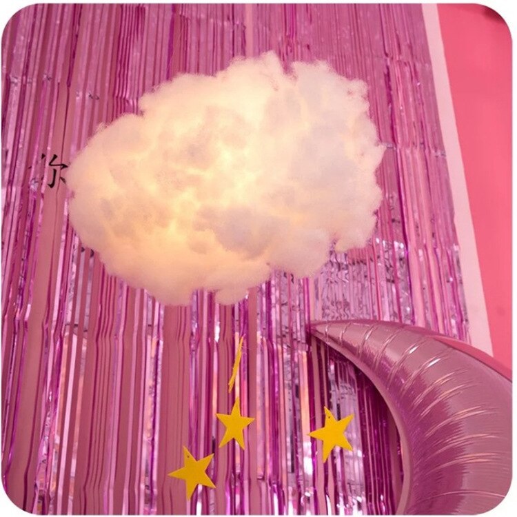 3D DIY LED Clouds Rocket Astronauts Night Light Lamp Children Kids Bedroom Decoration