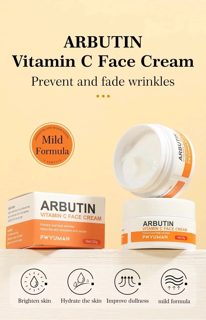 Vitamin C Whitening Moisturizing Face Cream for Melasma Melanin Dark Spots Acne Marks