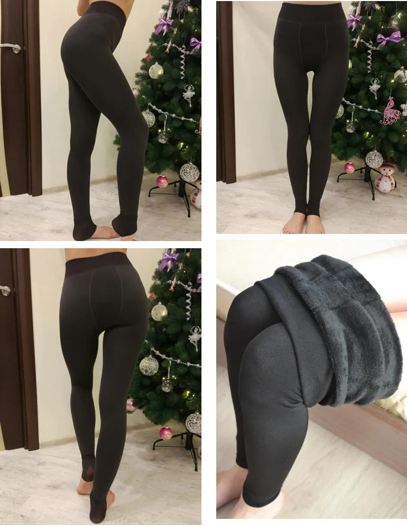 Warm Leggings for Winter High Waist Stretchy Leggings