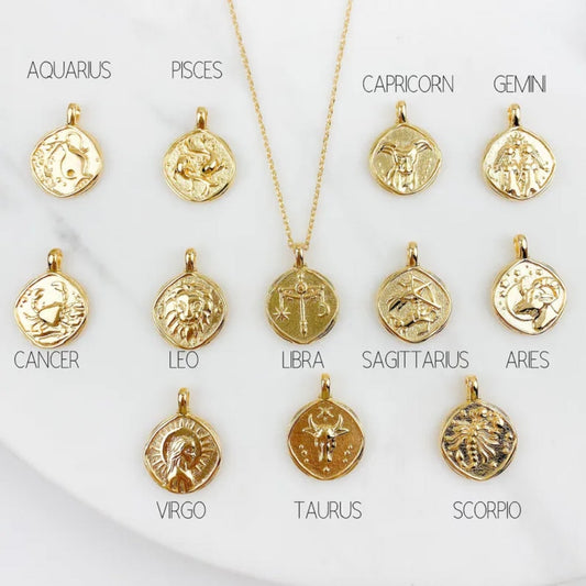 12 Constellations Astrology Zodiac Necklaces