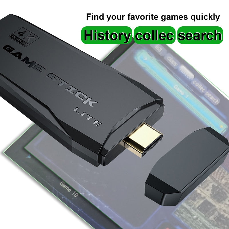 Retro Video Game Console 2.4G Wireless Console Game Stick 4k 10000 Games Portable Video Game Dendy Game Console for tv