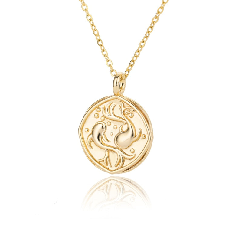 12 Constellations Astrology Zodiac Necklaces