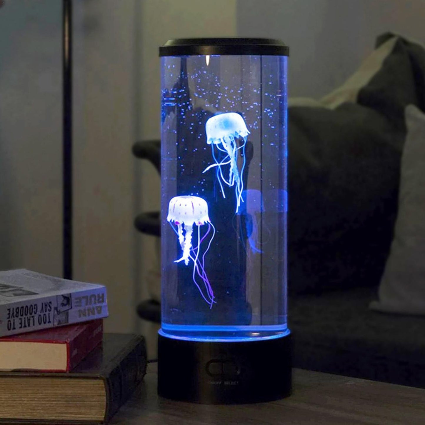 LED Floating Jellyfish Lamp Aquarium Bedside Night Light