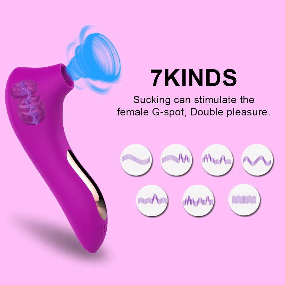 Clitoris and Nipple Stimulator Vibrator Sucker