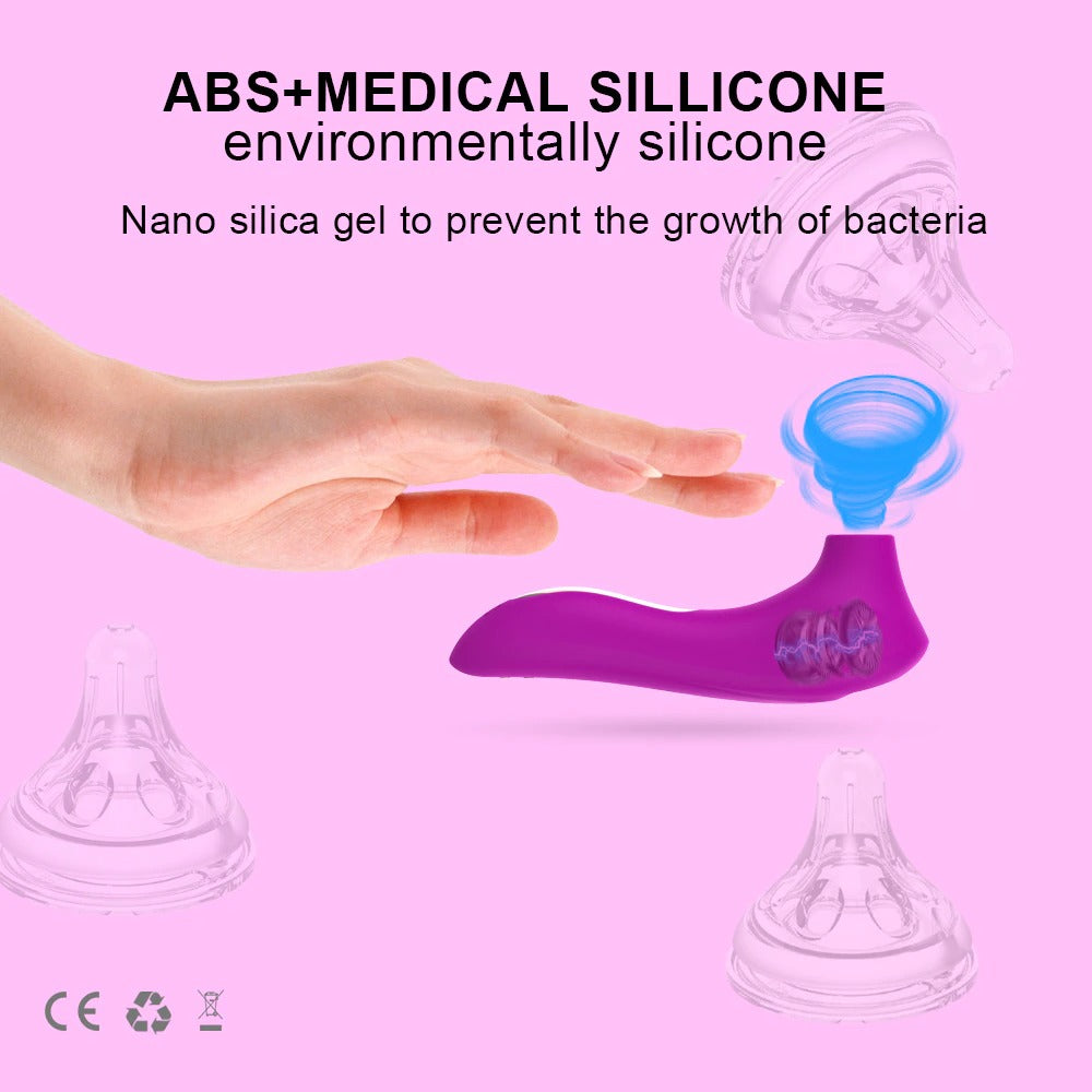 Clitoris and Nipple Stimulator Vibrator Sucker